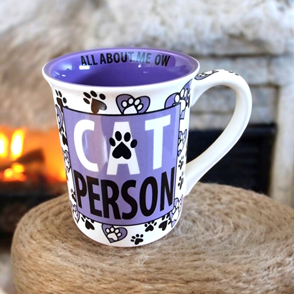 Our Name is Mud by Laurie Veasey 'Cat Person' Mug